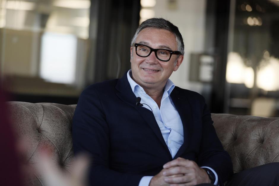 Manuel Gavira, al inicio de la entrevista para El Debate