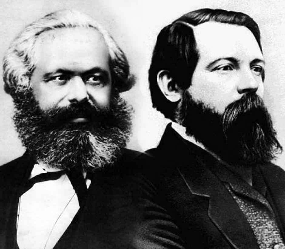 Karl Marx y Friedrich Engels, autores de El Manifiesto Comunista
