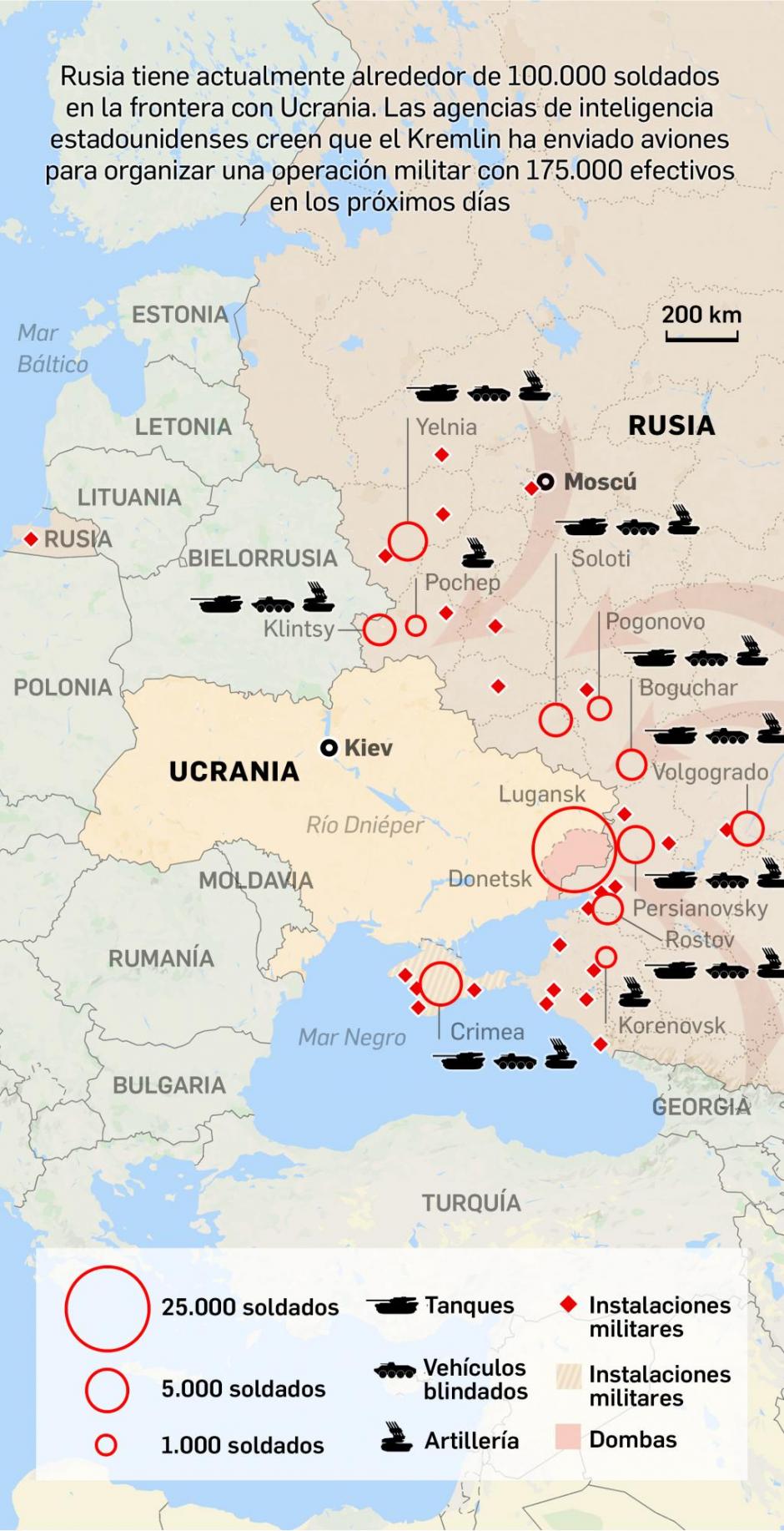 Teatro de operaciones ruso en el cinturón de Ucrania