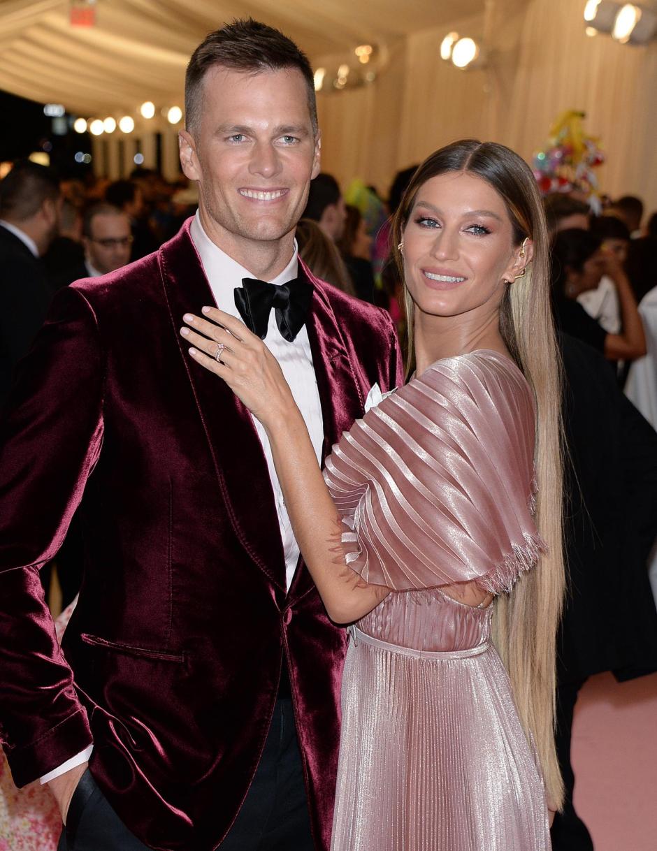 Model Gisele Bundchen and Tom Brady at The Metropolitan Museum of Art's Costume Institute benefit gala celebrating the opening of the "Camp: Notes on Fashion" exhibition on Monday, May 6, 2019, in New York.