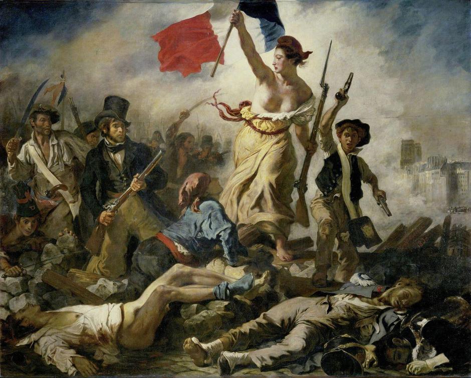 La libertad guiando al pueblo, de Eugene Delacroix