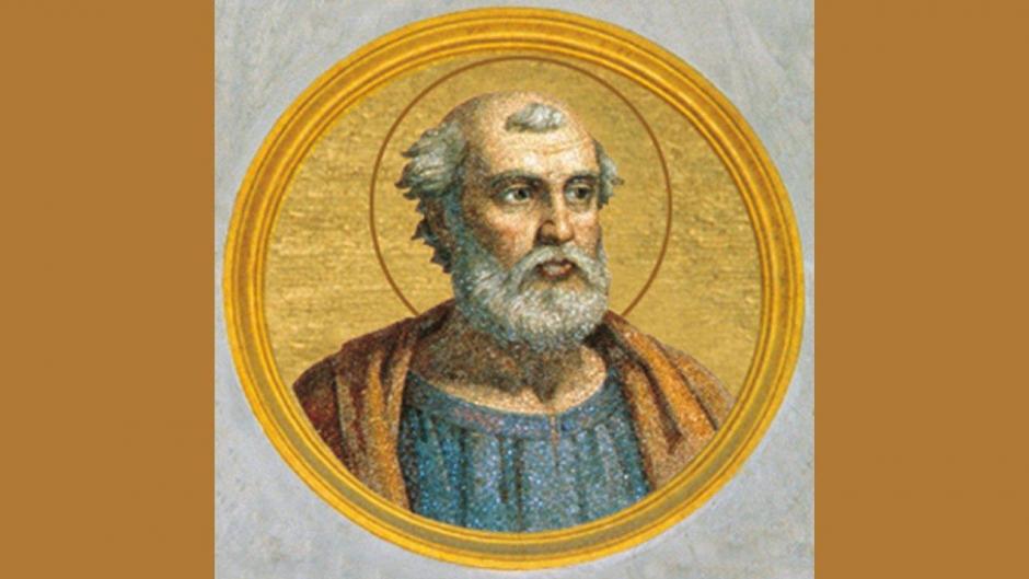 El papa Gelasio I, que ocupó la cátedra de San Pedro entre los años 492 y 496