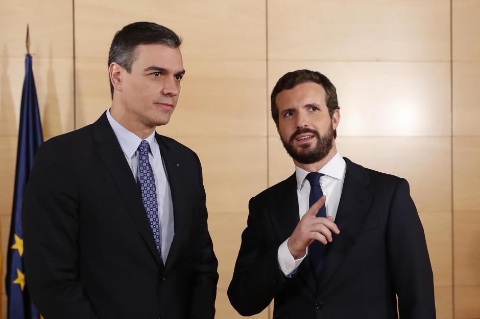Pedro Sánchez y Pablo Casado
