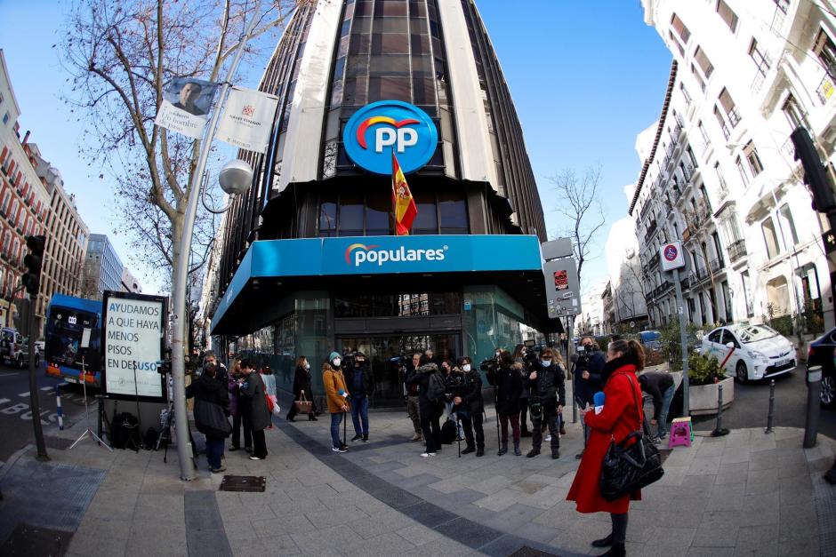 La sede del Partido Popular, en la calle Génova 13 de Madrid
