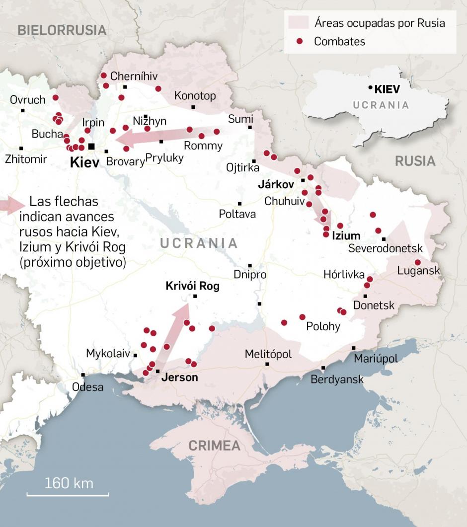 Mapa ucrania