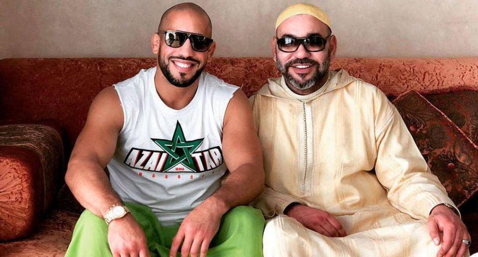 Mohamed VI junto a su amigo especial, el boxeador Othman Azaitar