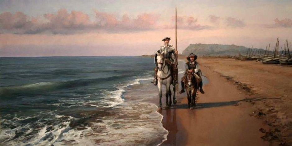'Don Quijote en la playa de Barcelona', de Augusto Ferrer-Dalmau