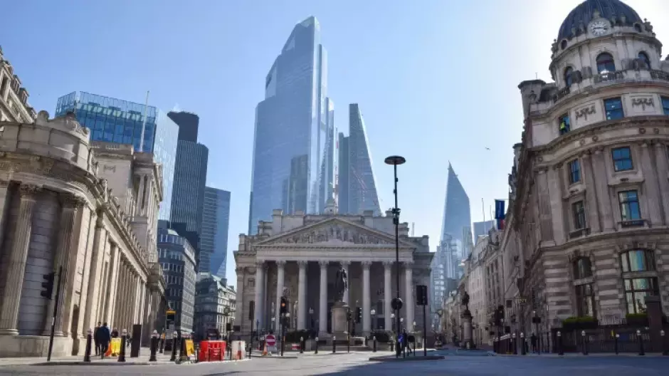 La sede del Banco de Inglaterra, en la calle Threadneedle de Londres