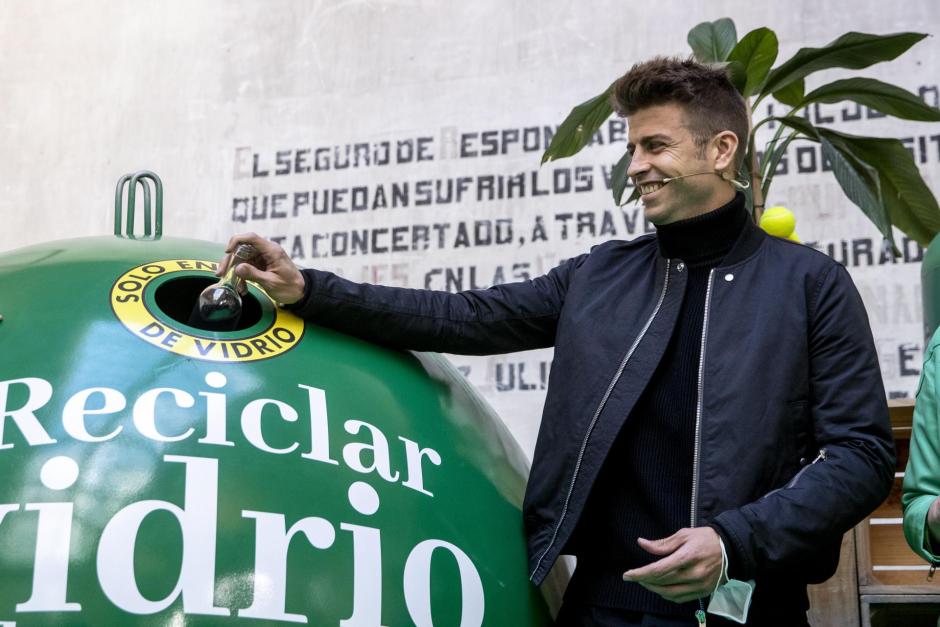Gerard Piqué durante la presentación de la campaña 'La Davis más sostenible' en 2021