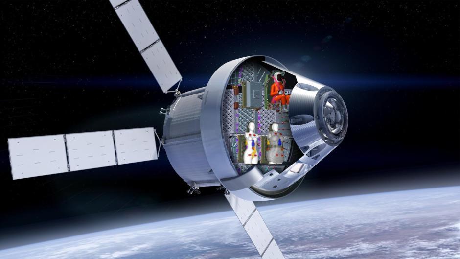 Los cuerpos artificiales irán a bordo de la nave Orión de la NASA