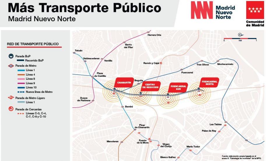 Nuevas estaciones para Madrid Nuevo Norte
