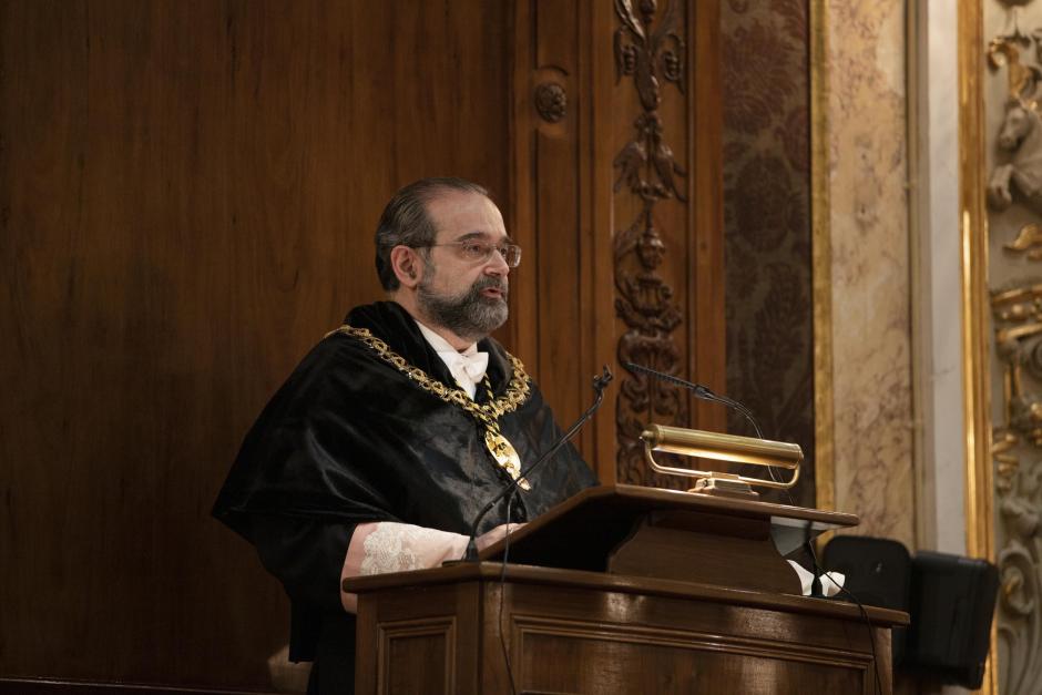 Alfonso Bullón de Mendoza durante su discurso