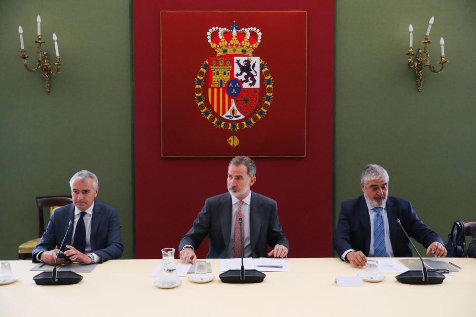 Felipe VI en la Reunión del Consejo Científico del Real Instituto Elcano