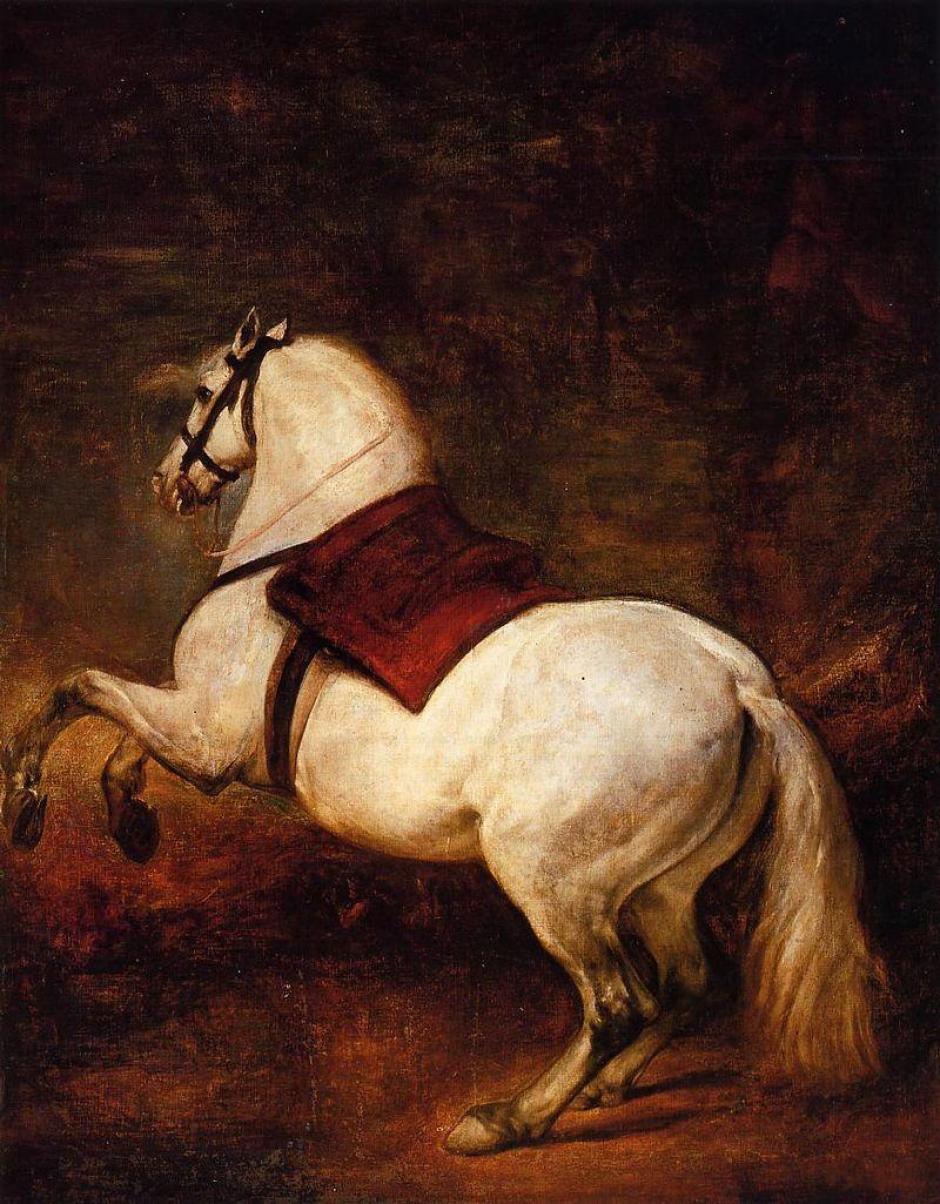 'Caballo blanco', de Velázquez, es uno de los cuadros de la exposición inaugural de las Colecciones Reales