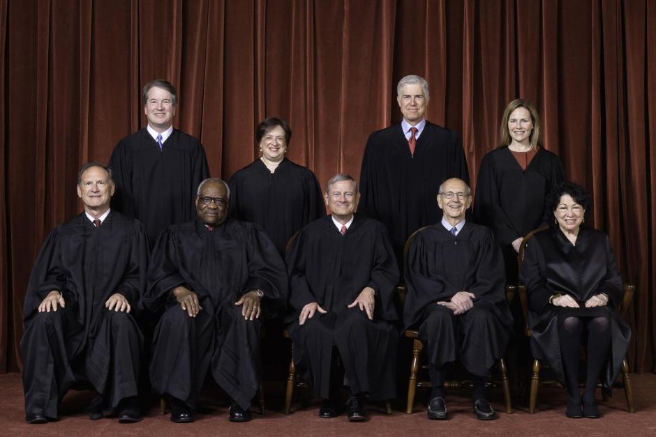 Los jueces del Tribunal Supremo estadounidense