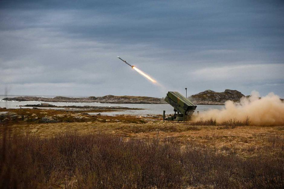 Sistema de misiles Nasams que serían proporcionados por EE.UU. a Ucrania