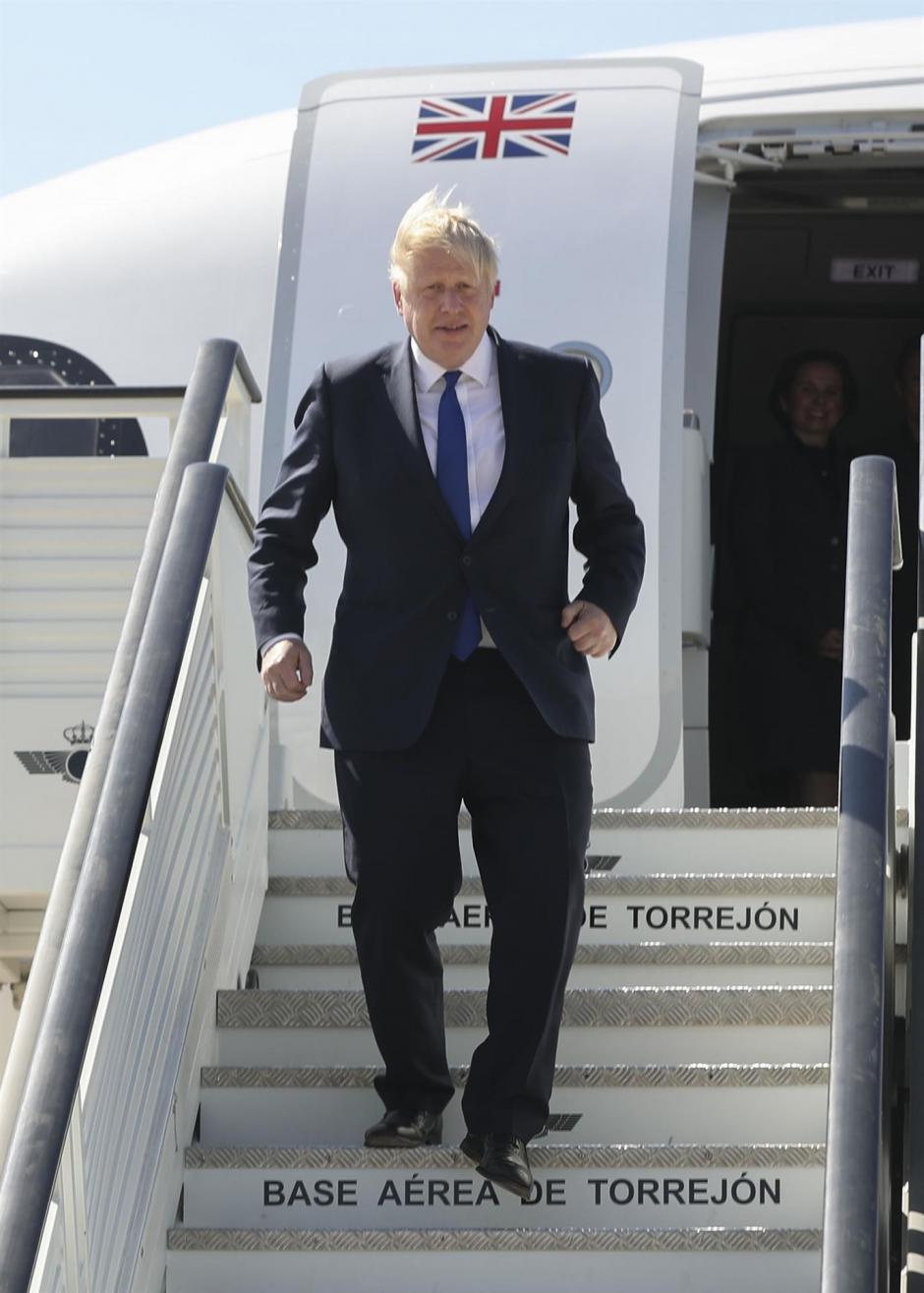 Boris Johnson llega a Madrid