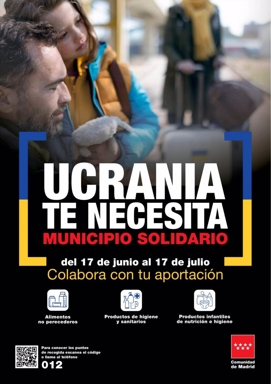 Cartel de la campaña 'Ucrania te necesita'