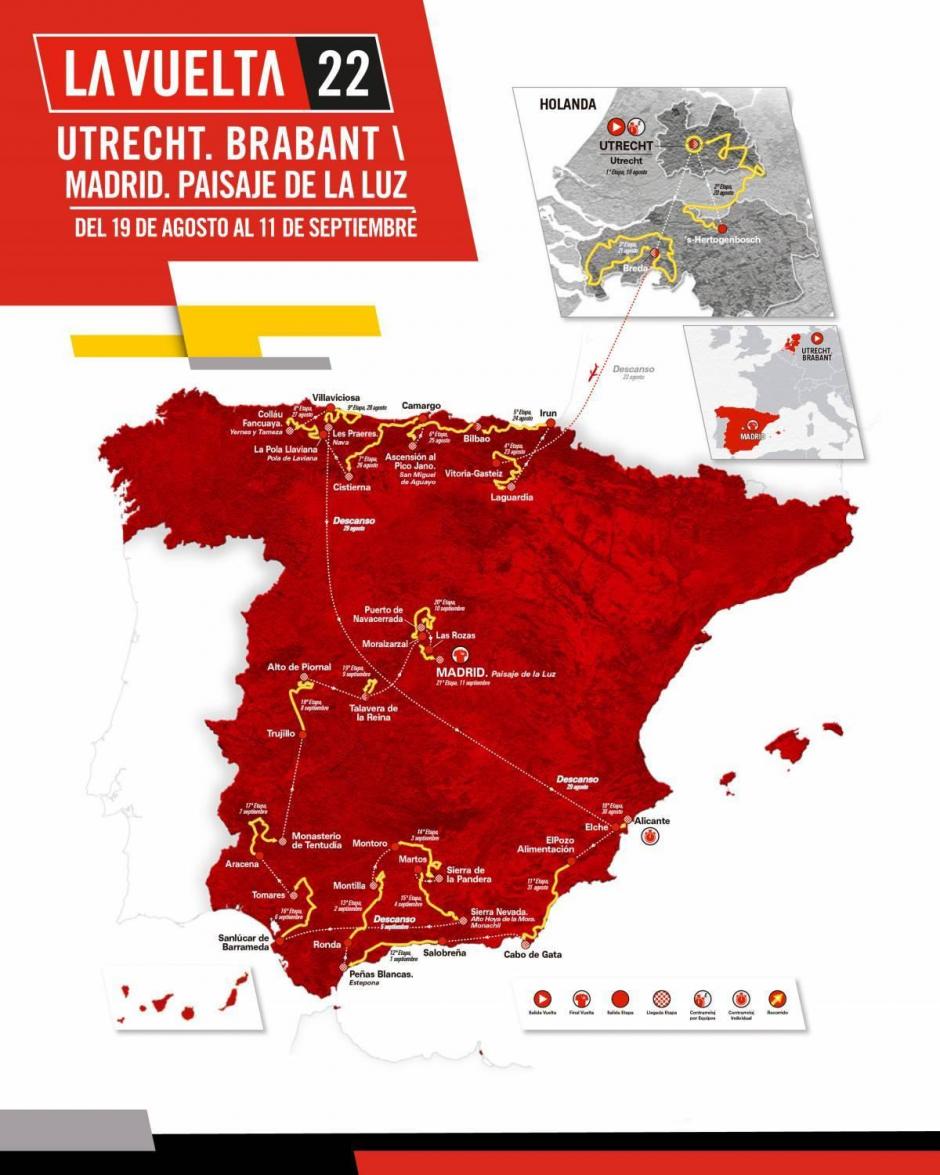 Recorrido de la Vuelta a España 22