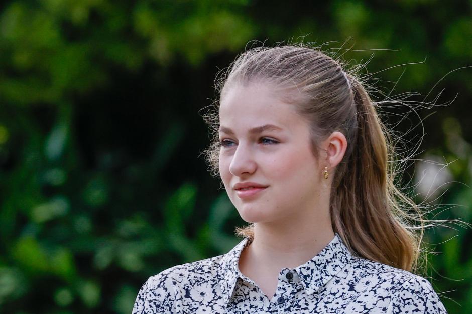 Princess Leonor de Borbon during a meeting with winners of past edition on occasion of Princess of Girona Foundation awards in Barcelona on Monday, 4 July 2022.