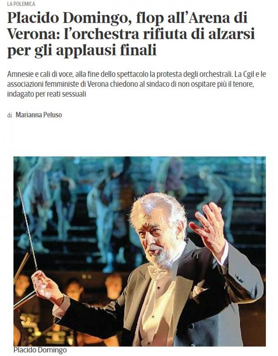Artículo del 'Corriere della Sera'