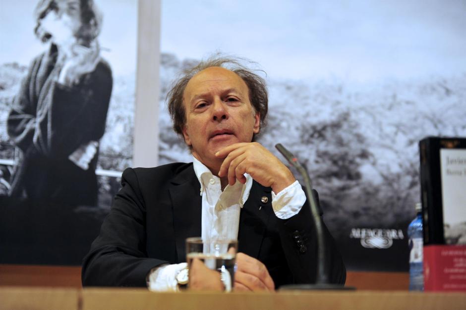 El escritor Javier Marías durante la presentación de una de sus novelas en 2017