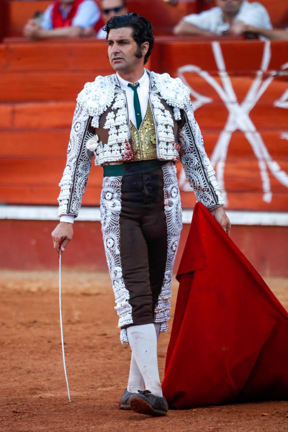 El torero Morante de la Puebla durante una corrida de toros en Aranjuez. May 29, 2022