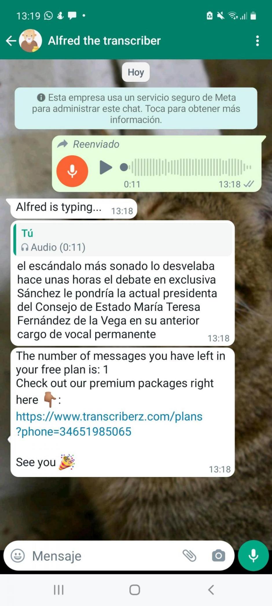 WhatsApp permite la transcripción de audios