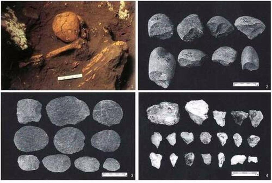 Los restos humanos precerámicos de la Cueva No