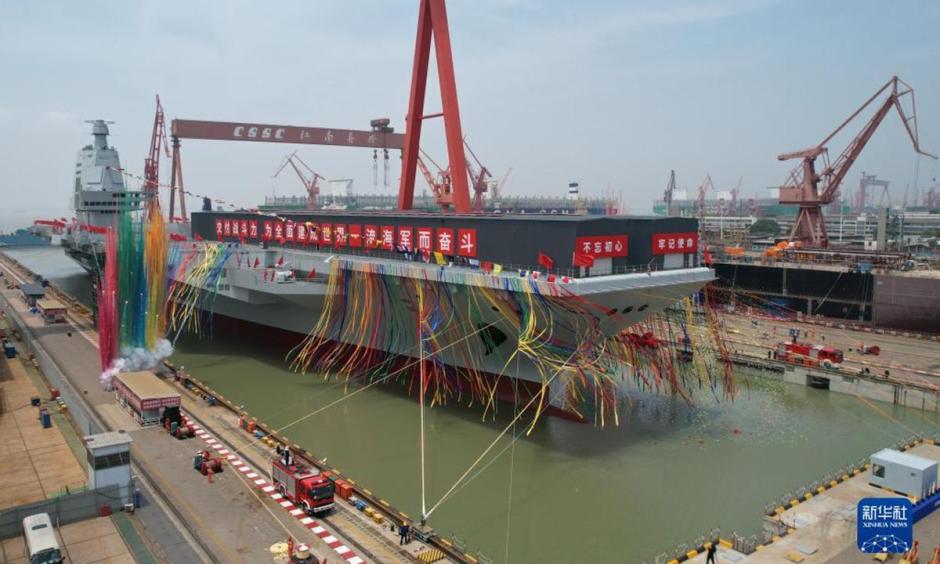 El régimen de Pekín lanzó el tercer portaaviones de China el 17 de junio de 2022