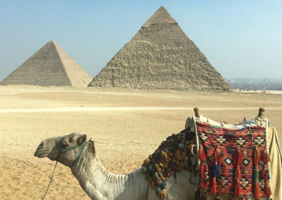 La Gran Pirámide de Guiza, en El Cairo, Egipto