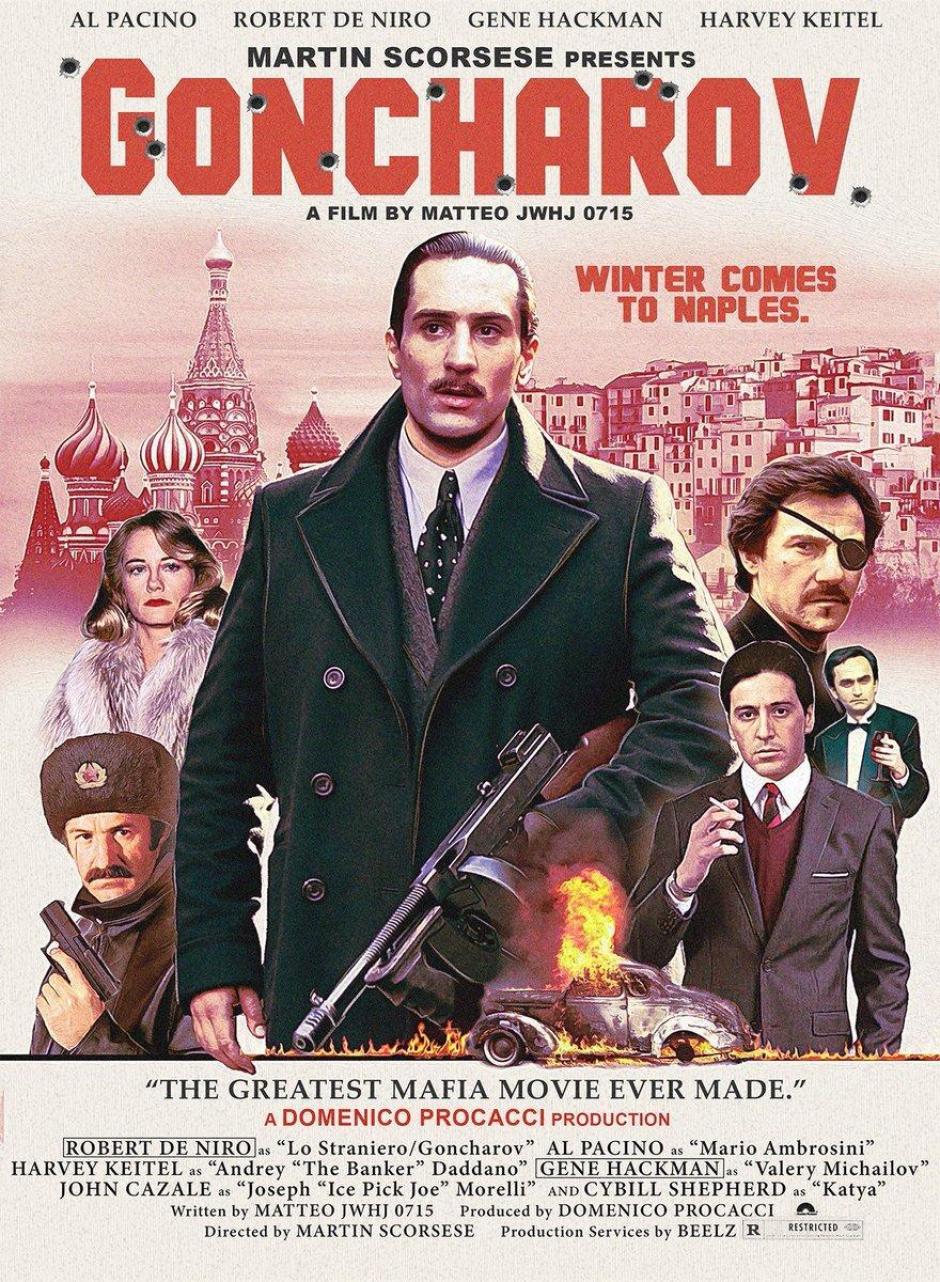 Cartel del inexistente filme Goncharov