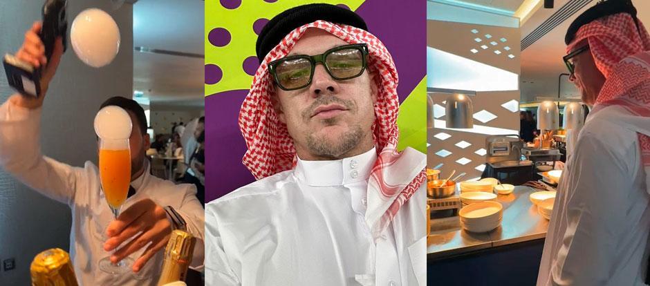 El DJ Diplo muestra la zona VIP del Mundial de Qatar 2022