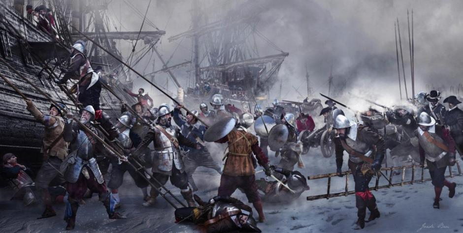 Fotomontaje «Batalla de Empel, 1585» de Jordi BruTwitter