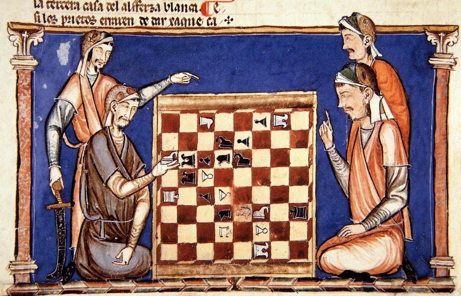 Ilustración en el Libro del ajedrez de Alfonso X el Sabio