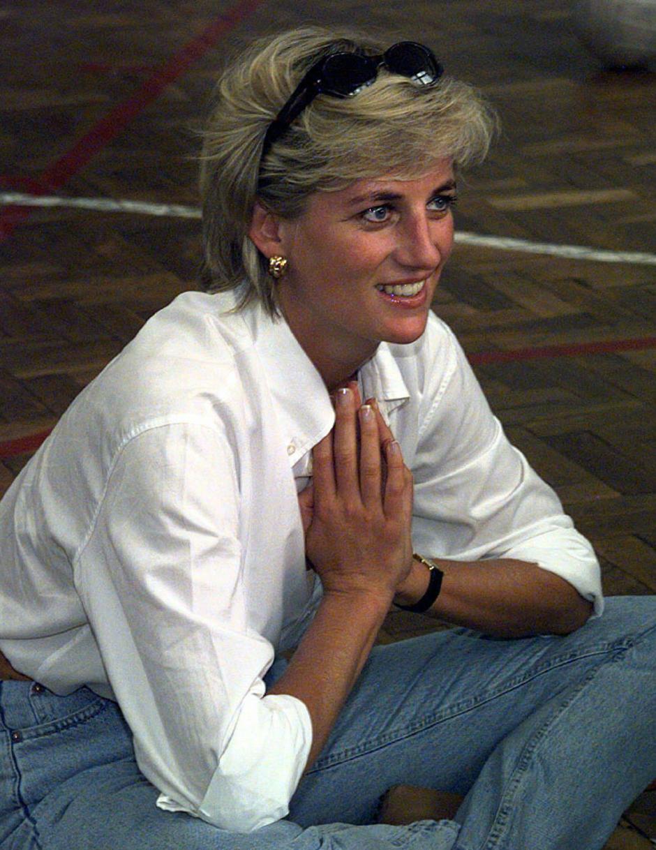 Diana, Princess of Wales in Zenica during her visit Saturday, August 9, 1997.