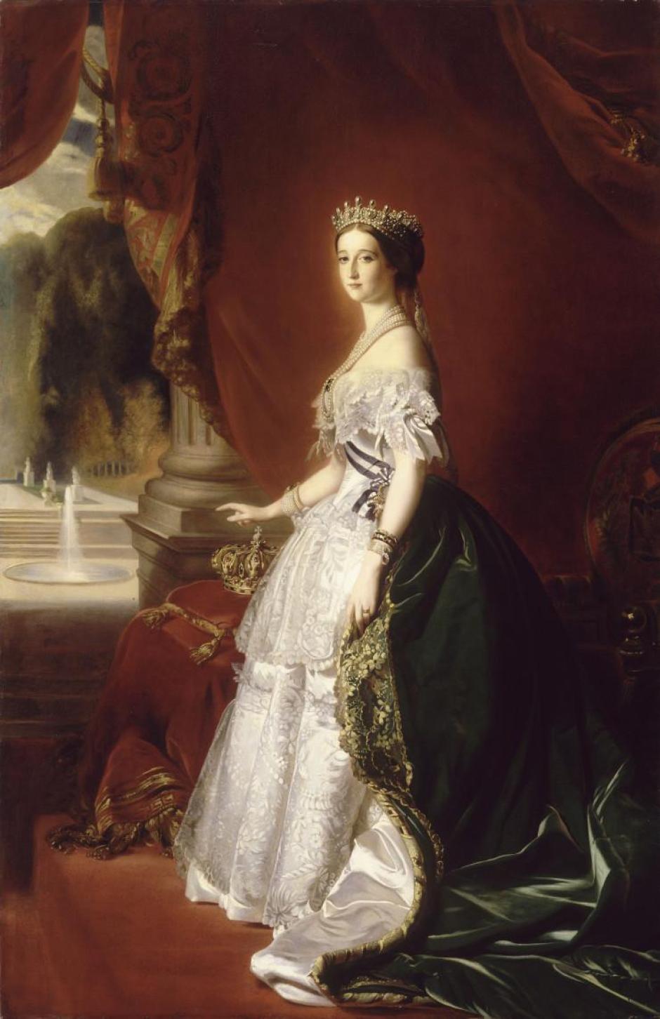 Eugenia de Montijo, Emperatriz de los franceses, retratada por Franz Xaver Winterhalter