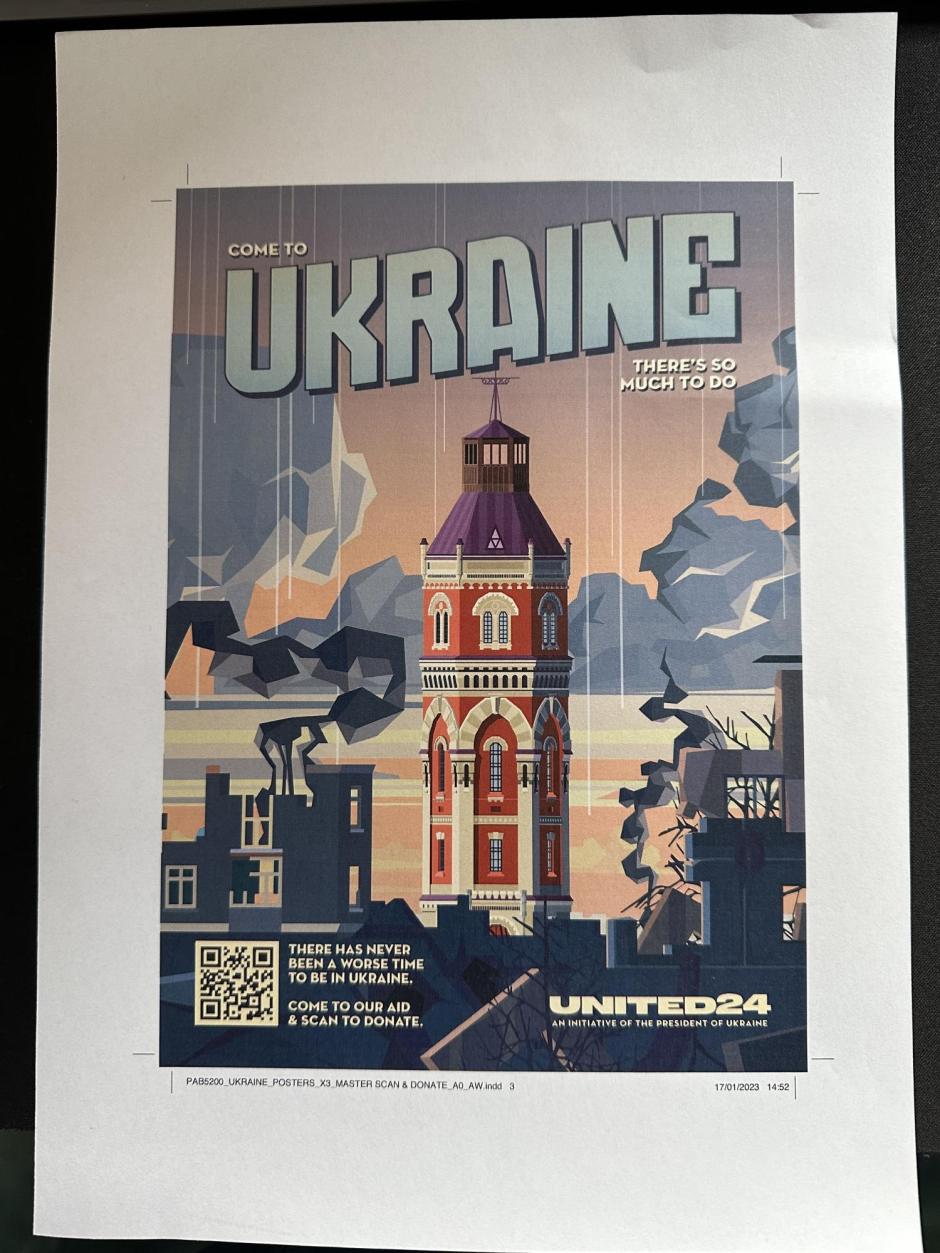 Papel promocional del turismo en Ucrania en plena guerra con Rusia