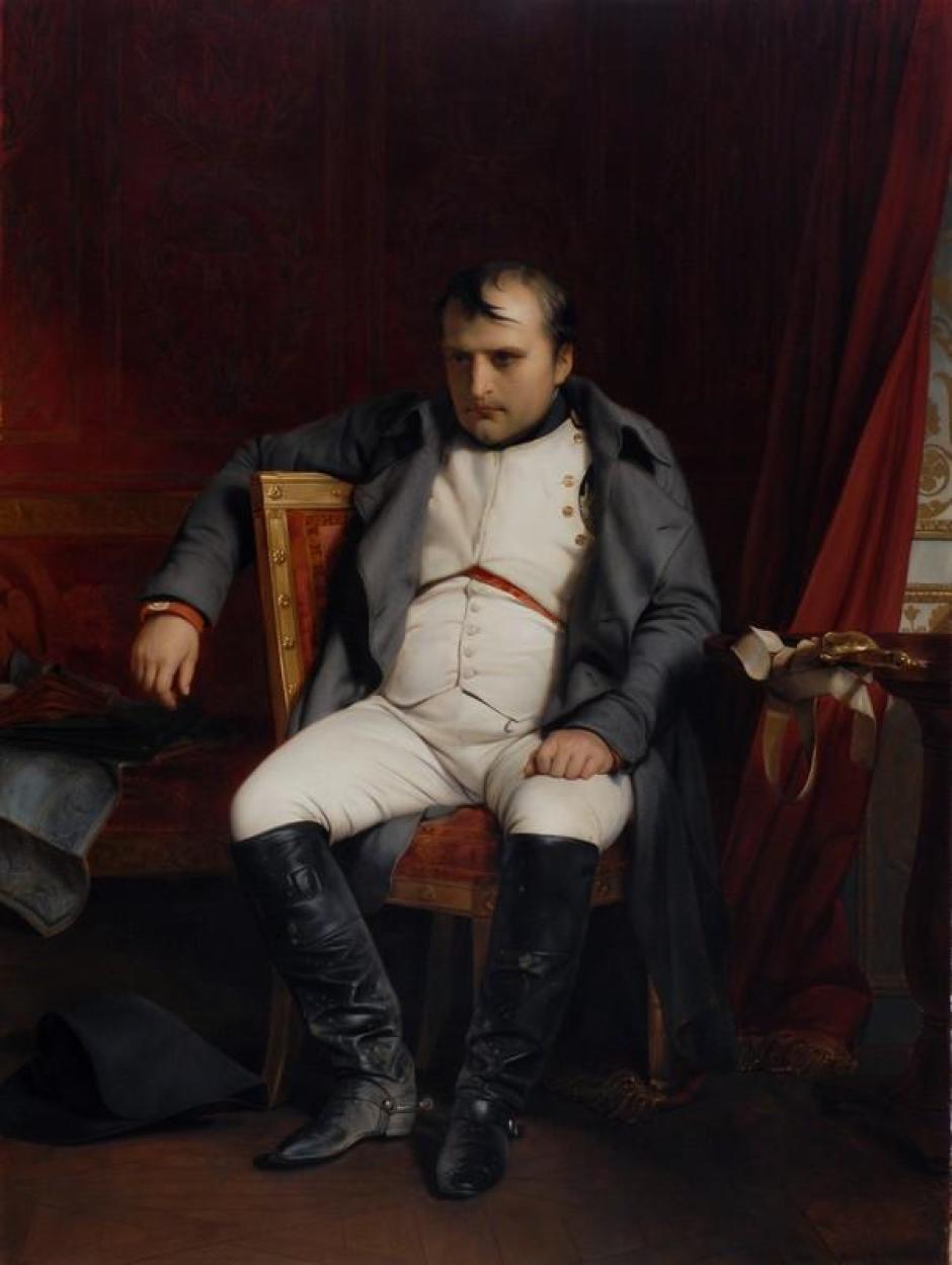Abdicación de Napoleón en Fontainebleau, por Paul Delaroche (1845)