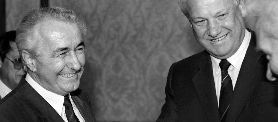 Ivan Silayev con Boris Yeltsin