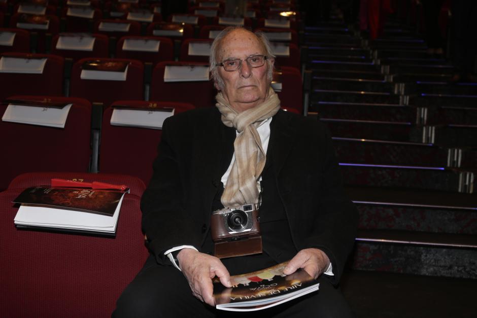 El director Carlos Saura durante la ceremonia de entrega de los 33º premios Goya, en 2018