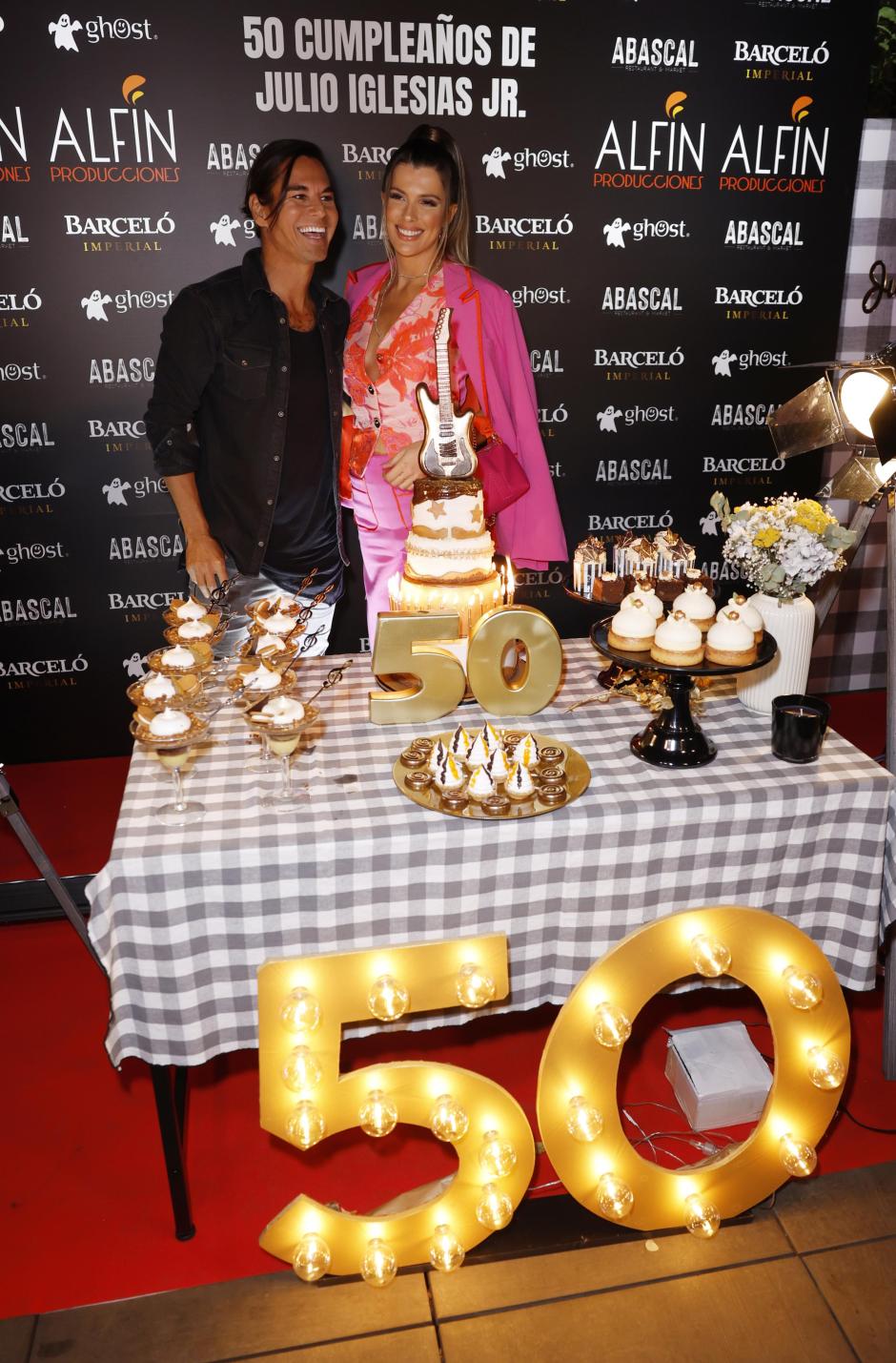 Singer Julio Jose Iglesias and Vivi di Domenico during his 50birthday party in Madrid on Thursday, 16 March 2023.