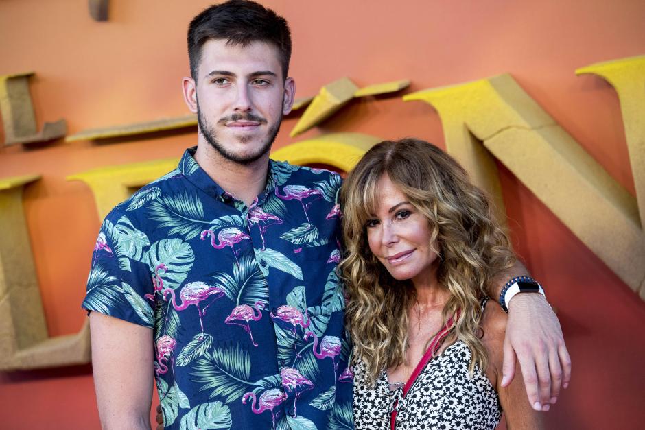 Lara Dibildos and son Francisco Murcia at photocall of premiere film El Rey Leon in Madrid on Tuesday , 16 July 2019
