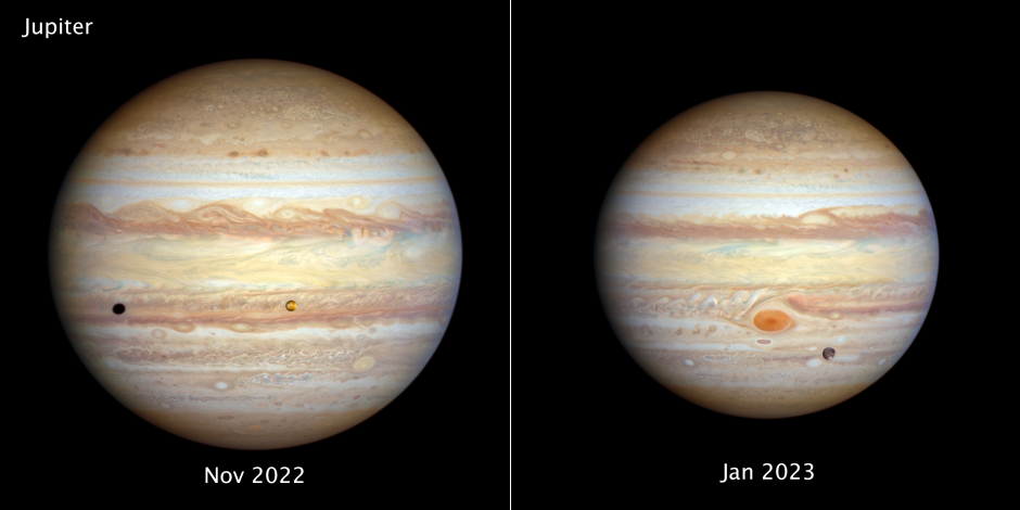 Imagen cambiante de Júpiter en menos de un año