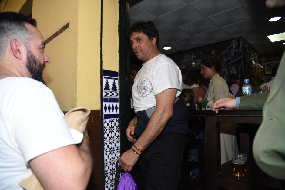 Francisco Rivera Ordoñez,Lourdes Montes during week Semana Santa in Sevilla 07 April 2023