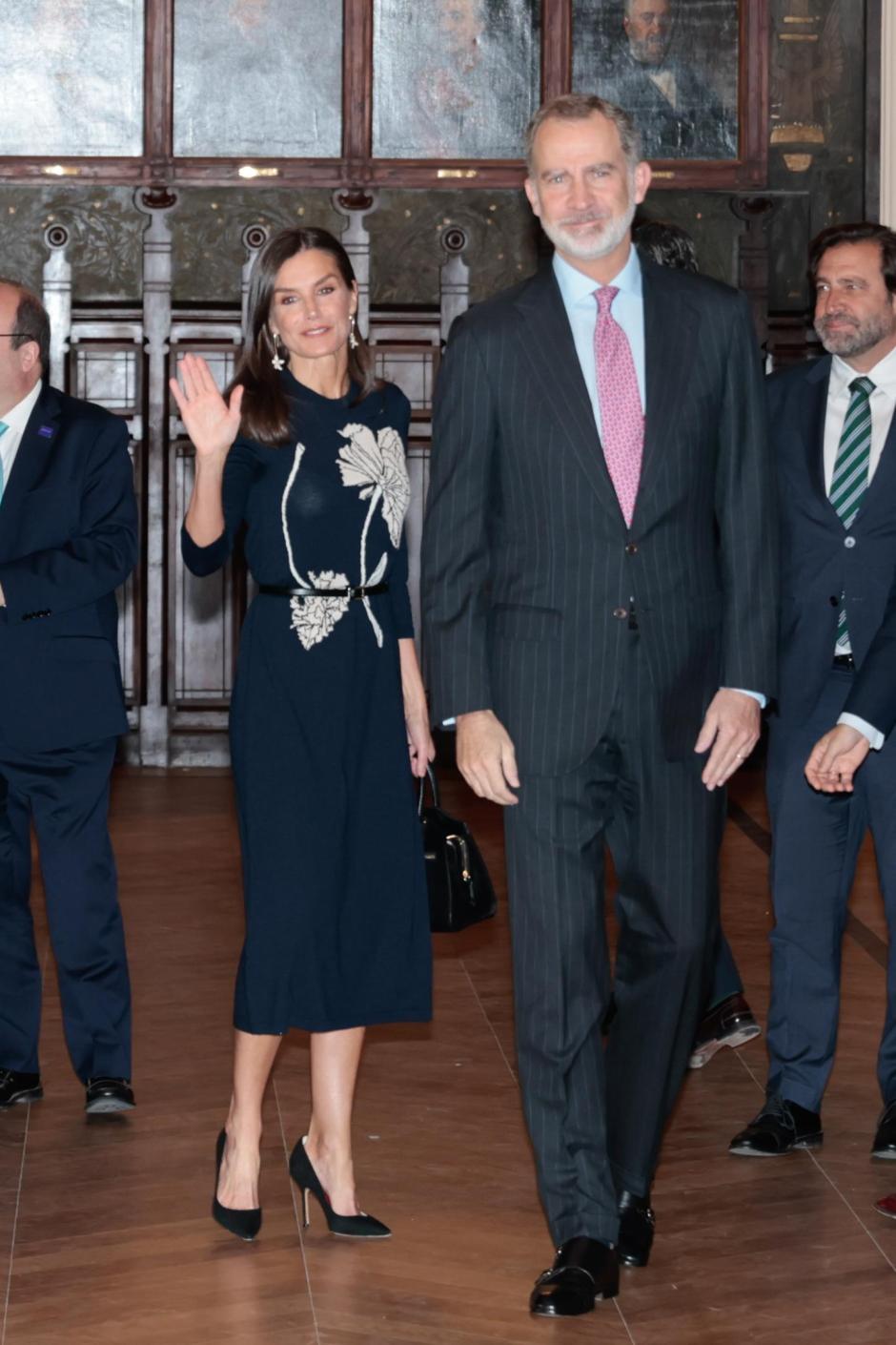 Spanish King Felipe VI and Letizia Ortiz during 200 anniversary of Ateneo in Madrid on Tuesday, 11 April 2023.