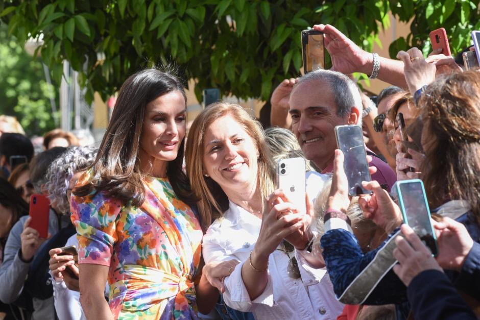 Spanish Queen Letizia during 3rd edition Talent Tour and prize winner announcement Princess Girona Foundation in Cordoba on Thursday, 13 April 2023.