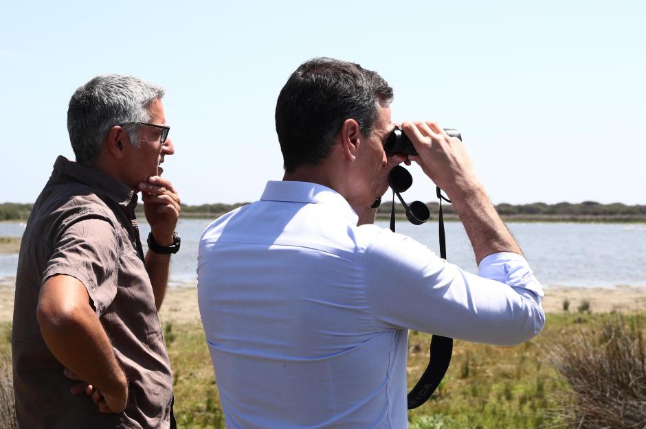Pedro Sánchez, este jueves en Doñana