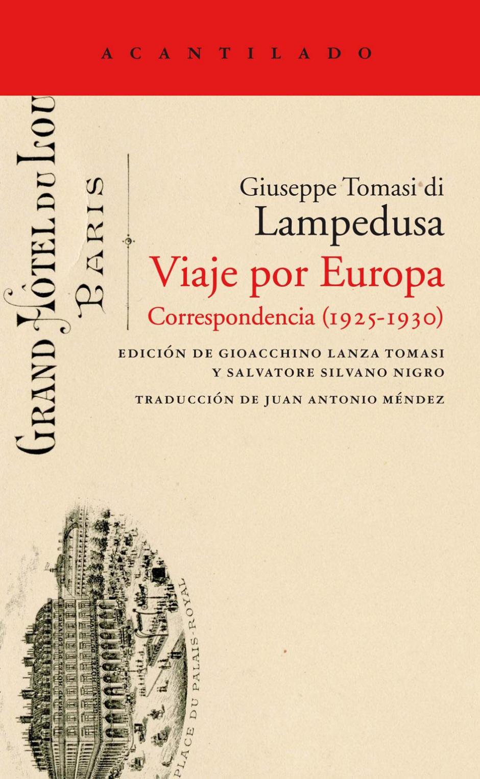 'Viaje por Europa', de Giuseppe Tomasi di Lampedusa