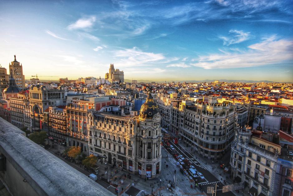 Vista de la Gran Vía de Madrid